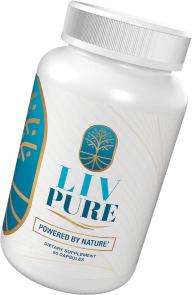 Liv Pure bottle with natural ingredients